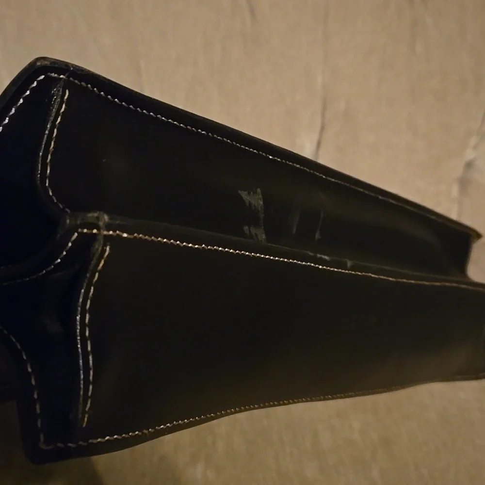 Barantani Briefcase Leather Rehab Black